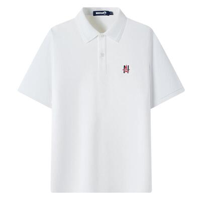 小帆船夏季白色POLO衫