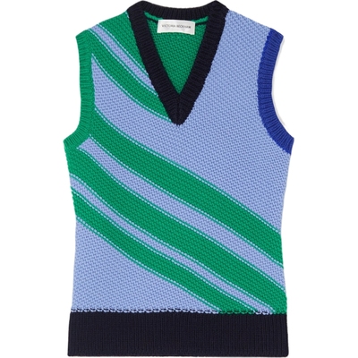 【折扣】Victoria Beckham女士条纹羊毛坦克背心