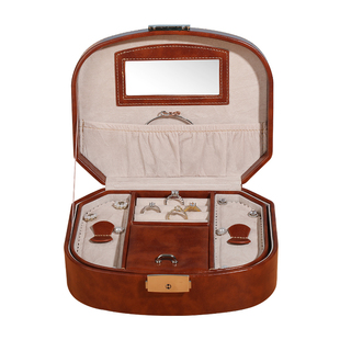 复古苏拉其首饰盒精致随身带锁扣日式高级手链手环戒指耳钉收纳盒