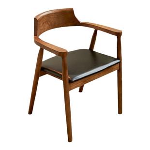 泊逸【疏影】书桌椅去客厅化大长书桌配套单人靠背椅子老榆木耐用