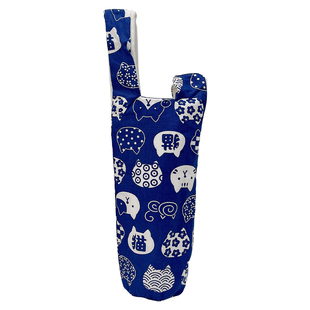 日式套结手挽杯套手提可爱狗狗保温杯保护套猫咪手拎水杯袋子