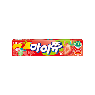 韩国进口crown克丽安果味软糖含VC水果味口嚼糖儿童休闲糖果零食