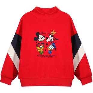 男童加绒卫衣红色加厚本命年衣服2025新款儿童新年装男孩大童上衣