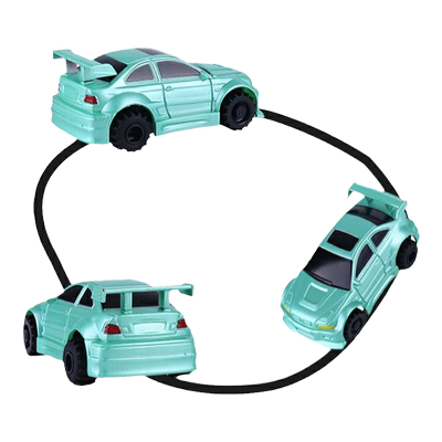 感应跟笔车轨道机器人玩具