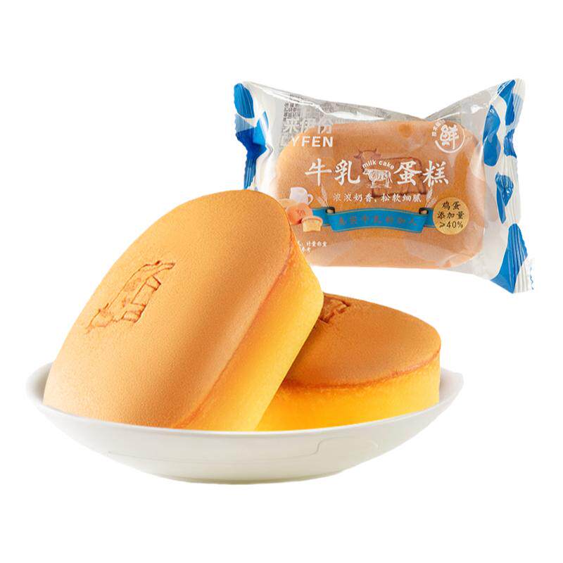 来伊份牛乳蛋糕500g松软糕点心