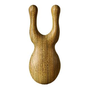 初心小青蛙檀木眼周按摩脸部经络眼部按摩护眼神器刮鼻梁梳子便携