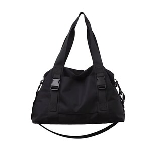 大容量托特包男16寸电脑包上课包斜挎包男士通勤帆布包男款单肩包