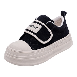 魔术贴女鞋一脚蹬春季2026新款运动休闲鞋女脚胖宽孕妇鞋子不累脚