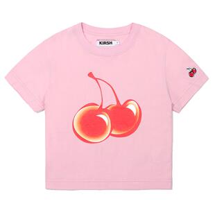 樱桃KIRSH 修身显瘦露脐短袖T恤少女夏季韩版植物系短上衣