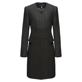 靓诺冬季高端毛呢大衣女新款修身显瘦大码中长款毛呢外套LD13151A