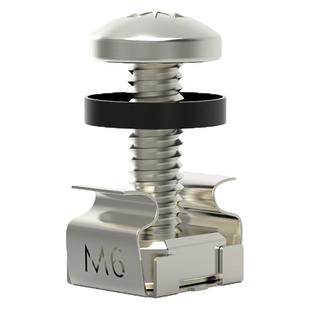 浙凡网络M6机柜螺丝配线架理线架服务器螺丝十字机柜螺丝机架专用螺丝机柜螺丝卡扣螺母安装工具