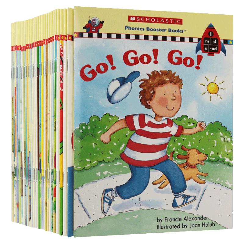点读版 美国学乐英语自然拼读分级绘本30册全套 英文原版 Scholastic Phonics 儿童启蒙英语阅读教材 Sight Words高频词汇学习书籍