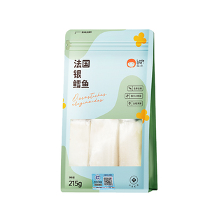 萌小丸法国进口银鳕鱼新鲜冷冻深海鱼中段儿童辅食食材215g*2包