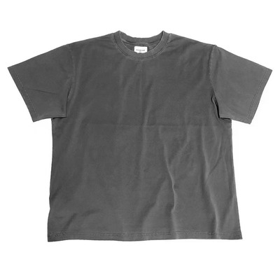 skyline染色水洗t领口短袖