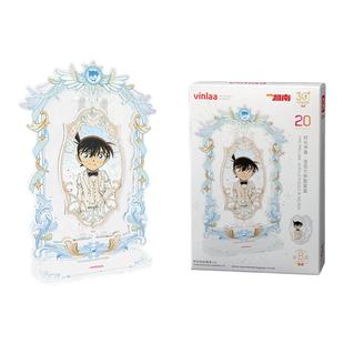 VINLAA名侦探柯南亚克力拼图儿童创意玩具生日礼物时光序曲盲盒
