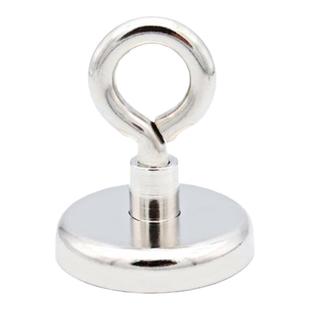 磁铁强磁挂钩强力磁性挂环圆环磁吸挂钩闭合磁铁挂钩固定器吸铁石