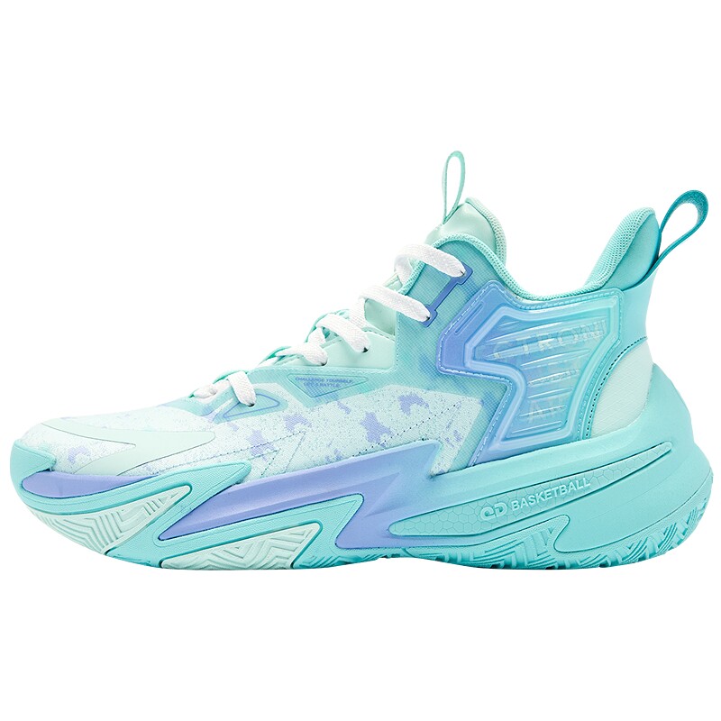 乔丹篮球鞋男2025冬季新款低帮回弹网布潮流青少年蓝色球鞋运动鞋