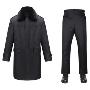 新款军大衣男女冬装中长款东北加厚棉服迷彩工作服保安棉袄防寒服