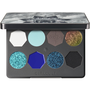 Girlcult构奇8色眼影盘雷雨蓝色烟熏妆哑光珠光变色龙玩妆万圣节