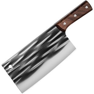 手工锻打菜刀家用厨房斩刀切片刀厨师专用大菜刀商用斩鸡砍骨刀具