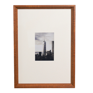 实木复古画框外框挂墙8k打印4开证书装裱拼图24寸相框diy定制像框