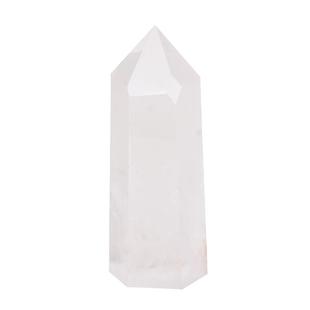 天然白水晶柱六棱柱单尖柱白色透明客厅书房商铺公司玄关居家摆件