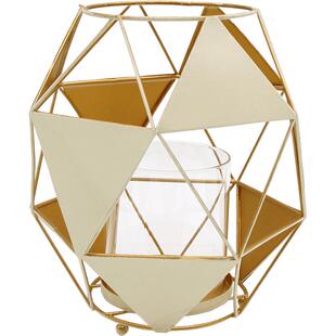 欧式简约铁艺艺术风灯蜡烛台玻璃灯笼婚庆道具氛围灯马灯装饰摆件