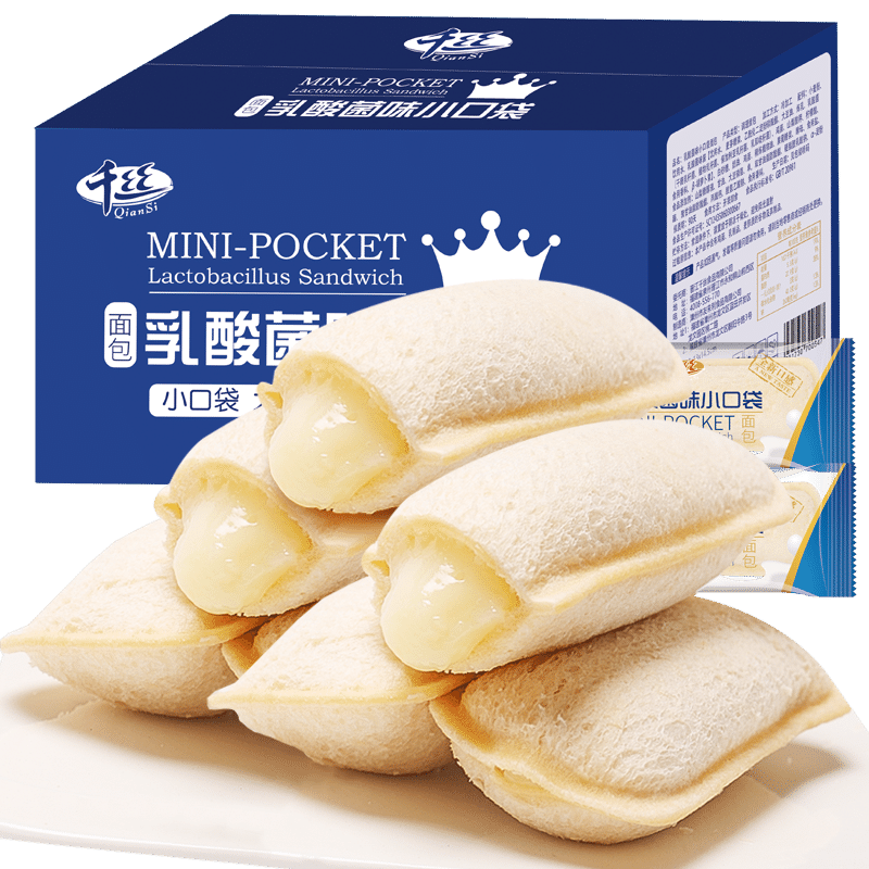 千丝白桃味乳酸菌小口袋面包