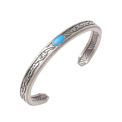 传是纯银手镯六字真言高级感镯子