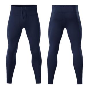 跑步运动紧身长裤男专业马拉松田径压缩裤速干健身训练裤可放手机