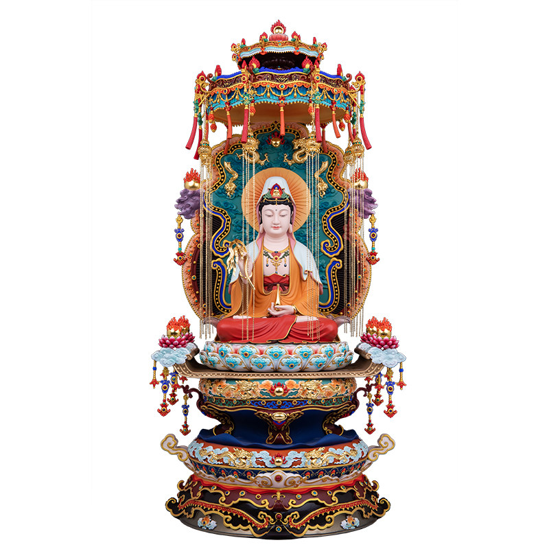娑婆三圣佛像中式摆件
