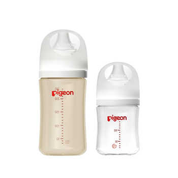 贝亲奶瓶套装新生儿防胀气母乳实感玻璃奶瓶160ml+ppsu奶瓶240ml实付150元到手包邮