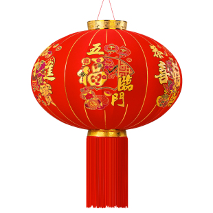 2026新款大红灯笼灯吊灯过年春节新年装饰户外大门口一对阳台挂饰