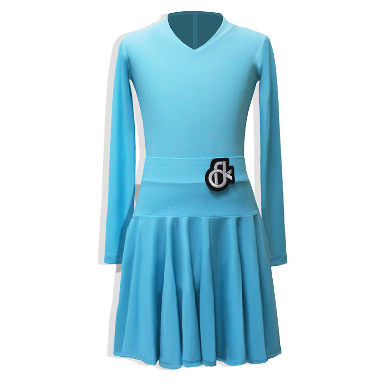 专业拉丁舞服大摆裙儿童女比赛服