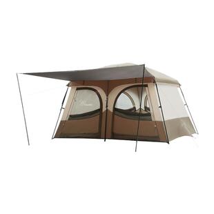 维达利多案山户外露营装备折叠便携公园帐两室一门厅屋脊别墅帐篷