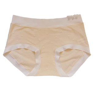 奶皮果冻~新款棉女生内裤立体爱心简约无痕裸感女大码短裤