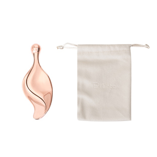 Brainbow花瓣眼霜按摩棒滚珠可旋转带挖勺促进吸收面部舒缓按摩仪