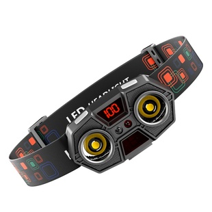 头灯户外登山新款强光超亮长续航充电感应照明灯头戴式专用手电筒