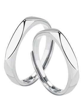 男女情侣999足银原创简约经典款