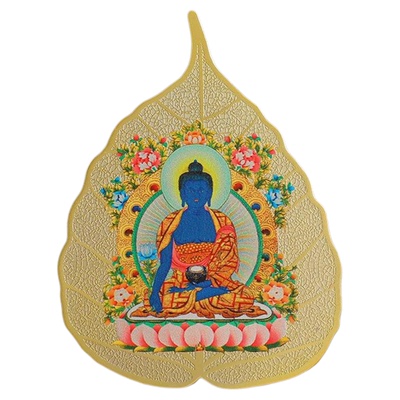 普陀山2025蛇年本命佛金卡菩提叶开了太岁光的护身符财神释迦摩尼