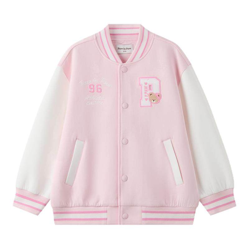 PawinPaw小熊童装2026春夏新款棒球服外套