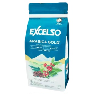 进口原装印尼Excelso中烘焙阿拉比卡罗布斯塔咖啡豆200克油脂浓郁