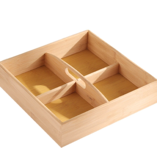 有爱喜事木质干果盘喜糖盒喜庆布置装饰客厅餐桌摆件摆台装饰