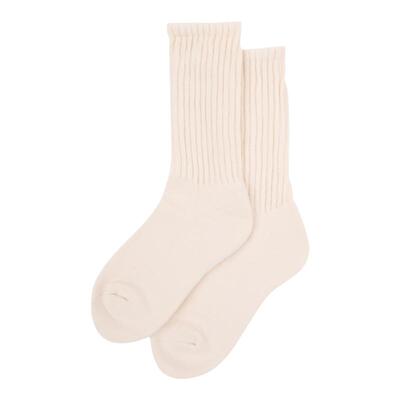 LookSocks新疆原生棉堆堆袜纯毛巾底长袜男女中筒复古堆叠感潮袜