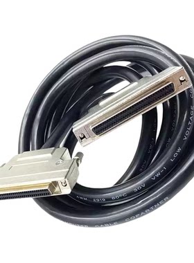 SCSI68 母对母 孔对孔 连接线 数据线 HPDB68芯 线缆 金属外壳