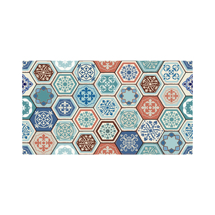 地中海自粘地砖墙贴厨房防水地贴阳台防滑耐磨地板贴仿古瓷砖贴纸