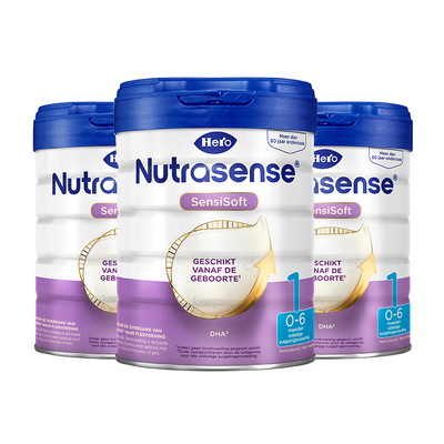 HeroBaby荷兰白金版DHA配方婴幼儿进口新生儿牛奶粉1段800g*6罐