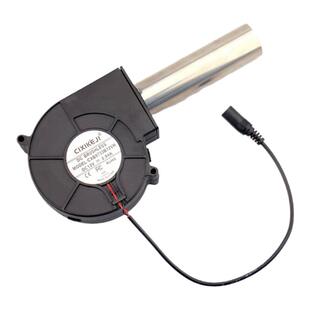 9733涡轮鼓风机小型家用220V废机油炉烧烤炉柴油灶专用双滚珠风机