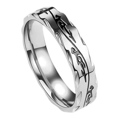 YUSTUDIO男士戒指钛钢嘻哈朋克