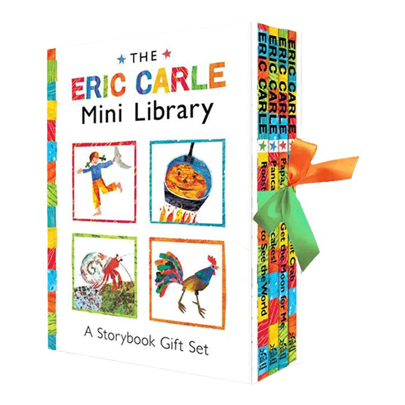 Eric Carle Mini Library 艾瑞克卡尔迷你图书馆套装 4本精装 英文原版儿童绘本